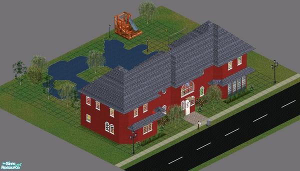 Sims 1 — Sweet Streets: School House by diamondnell — This \"vanilla\" series of houses and community lots is