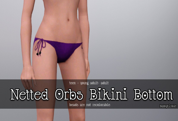 Sims 3 — Netted Orbs Bikini Bottom by babynicole — Orbs on strings of Bikini