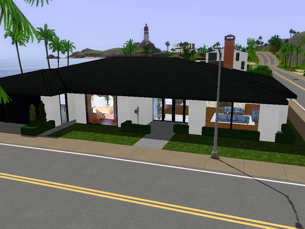 Sims 3 — Nightingale Lane by skagrl7250 — 3 bedrooms, 3 bathrooms, living room, family room, office, garage.