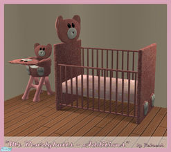 Sims 2 — Mr Bearlybutts Additions - Requested by rebecah — A crib and highchair to match my Mr Bearlybutts Set ItemID: