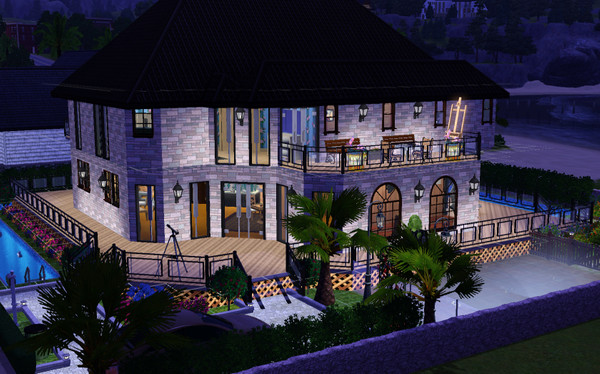 Sims 3 — Rose Beach Mansion by Phathum6900 — Rose Beach Mansion - Here we have a very big and spacious home for your Sims
