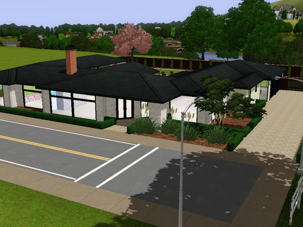 Sims 3 — Blueridge Ave by skagrl7250 — 4 bedrooms, 3 bathrooms, living room, family room, office, garage, pool. Very