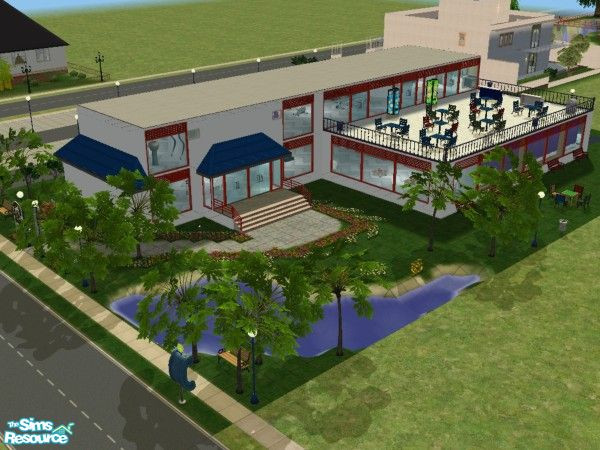 Sims 2 — Sea View Gym by drib_ydal — Sea View Gym - Those cold snowy winter days have helped put on plenty of extra flab.
