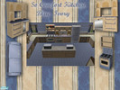 Sims 2 — Blue Ivory Kitchen by ead425 — This is a recolor of my So. Comfort kitchen. Done in blues and ivory. Set