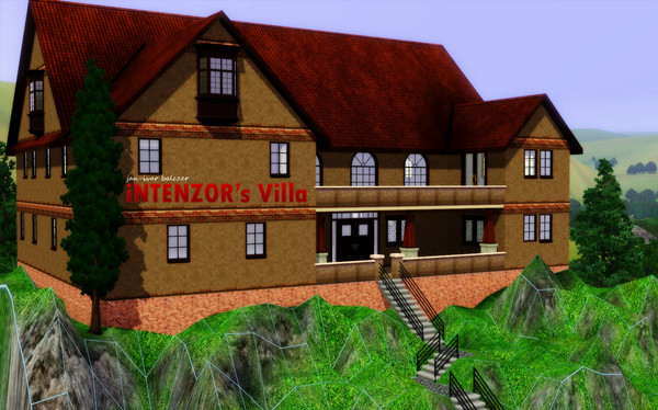 Sims 3 — Good View Villa by iNTENZOR — Villa in the hills of Riverview.