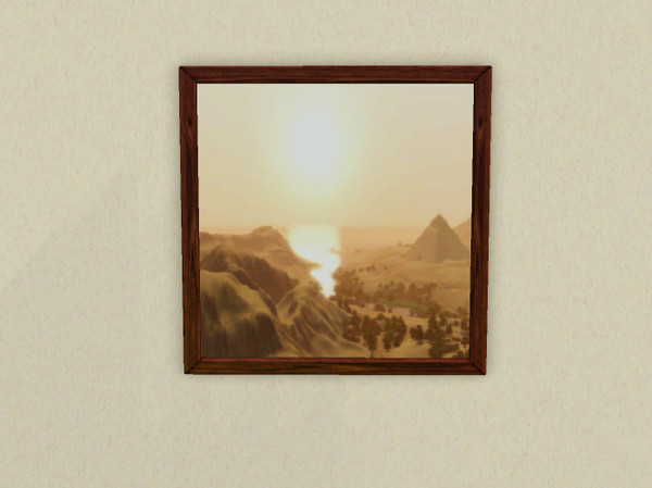 Sims 3 — Painting Landscape Eygpt4 Sunrise by Peachybitz1 — Painting Landscape Eygpt4 Sunrise