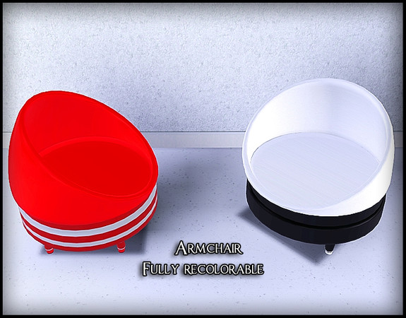 Sims 3 — Chair_FullCircle by BlackSweety — Armchair.