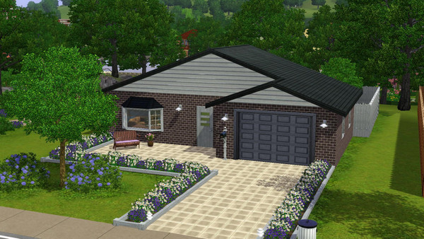 Sims 3 — Little William - 1br, 1ba by Flexina — A house for the single simmer, kitchen and livingroom, sweet garden and a