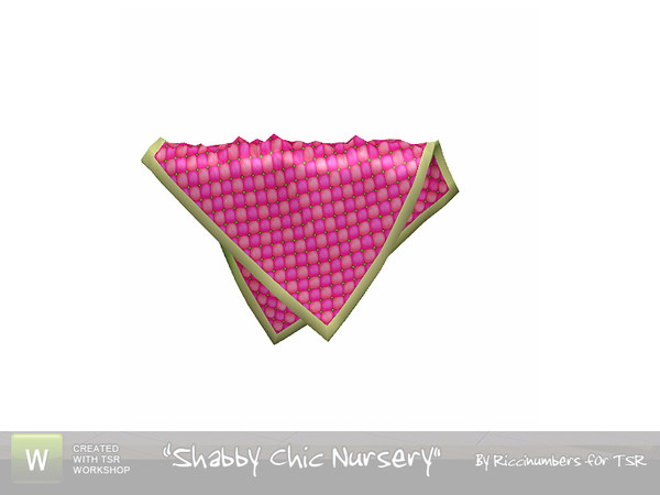 Sims 3 — Shabby Chic Nursery Blanket by TheNumbersWoman — A Blanket for the Crib...to dress it up a bit. Use Moveobjects