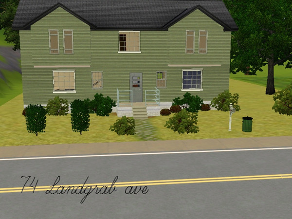 Sims 3 — 74 Landgrab Ave by Bradof96 — A small quant two story home, four bedrooms, two bathrooms, no garage, needs