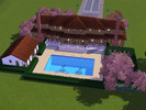 Sims 3 — Toff Manor by McMicky — 4 bed, 2 Bath, Underground garage space for 3 cars, Pool with pool house. This Beautiful