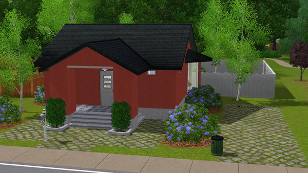 Sims 3 — Little Celia - 1br, 1ba by Flexina — A home for a single simmer, kitchen and livingroom, nice garden, space for