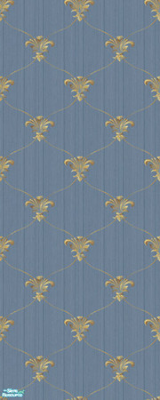 Sims 2 — Fleur de Net AL set - Federal Blue by 71robert13 —  Netted fleur-de-lis on a federal blue linen background.