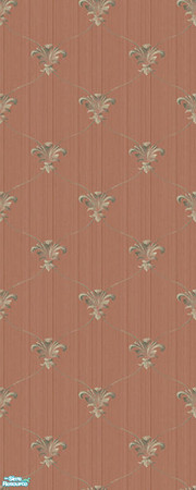 Sims 2 — Fleur de Net AL set - Pumpkin by 71robert13 —  Netted fleur-de-lis on a pumpkin linen background. Based on real