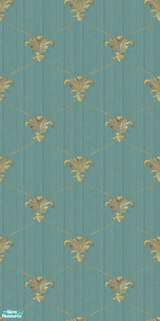 Sims 2 — Fleur de Net set - Marine Green by 71robert13 — Netted fleur de lis on a marine green linen background. Based on