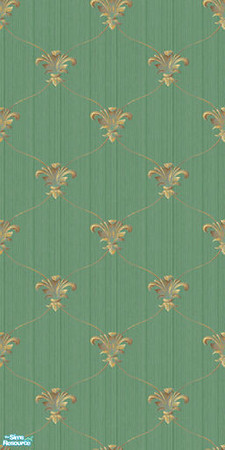 Sims 2 — Fleur de Net set - Creme de Menthe by 71robert13 — Netted fleur de lis on a creme de menthe linen background.