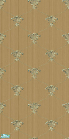 Sims 2 — Fleur de Net set - Tawny by 71robert13 — Netted fleur de lis on a tawny linen background. Based on real