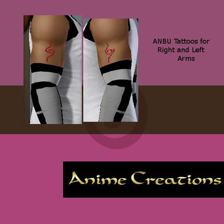 Sims 3 — ANBU Tattoos by ProwlerTylo — ANBU Tattoo for the left and right arm, ages teen through elder, male and female.
