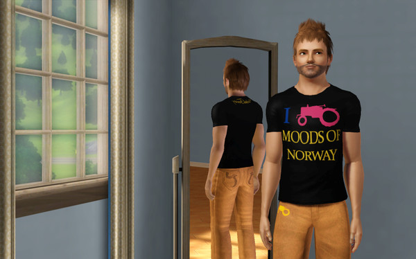Sims 3 — I-MoodsofNorway by iNTENZOR — I traktor Moods Of Norway is one of their coolest shirts, I love the colors used