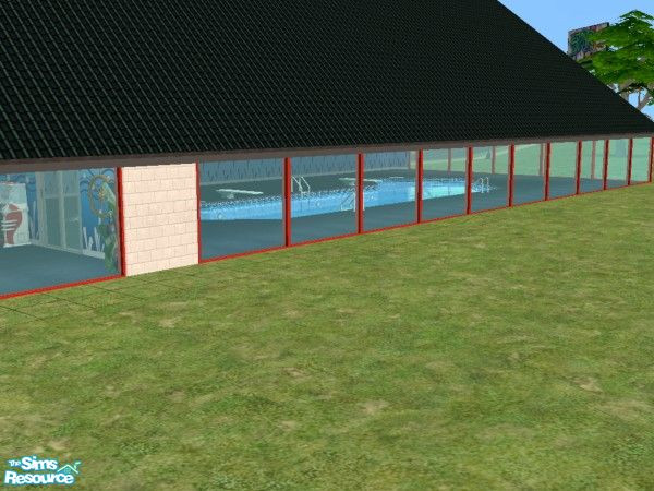 Sims 2 — Swimming Centre by drib_ydal — This club is equipped with showers, toilets and a bar area. It\'s not a place