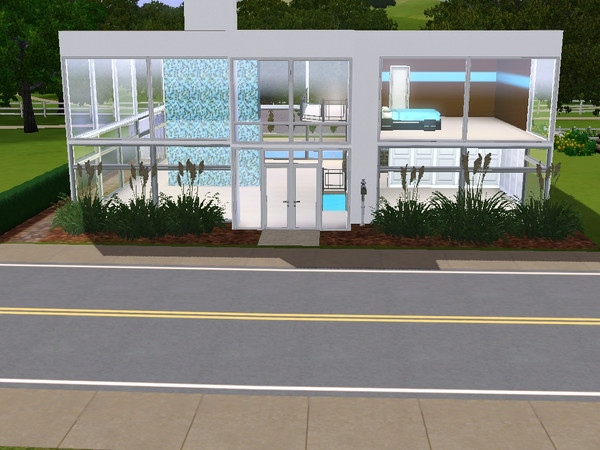 Sims 3 — Garrett Drive by skagrl7250 — 1 bedroom, 2 bathrooms, living room, family room, office, pool.