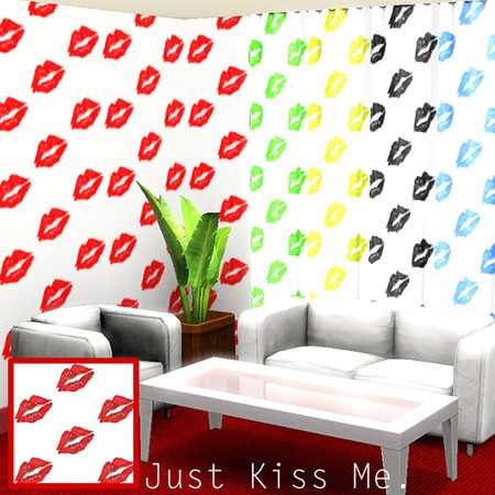 Sims 3 — Just kiss me. by Cori93 — The Just kiss me - Pattern with a lot of little kisses. I hope you like it. 