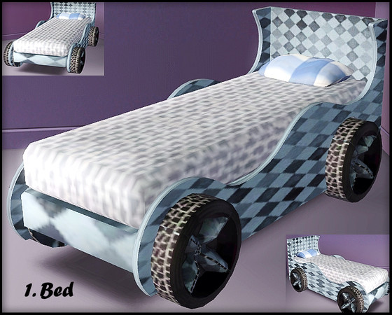 Sims 3 — Bed_4kids_BlackSweety by BlackSweety — Bed single