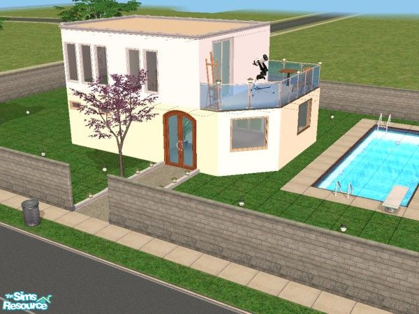 Sims 2 — Casa by verdeata — It\'s a beautiful house with a swimming-pool. 
