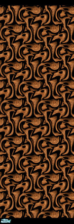 Sims 2 — Gnarly Wood wall paneling by Kahlida1 — For Sims who love to dust, here is a paneling that will keep them