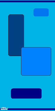 Sims 2 — Blu on blu by TERRAKAI — Blu squares on blu paint