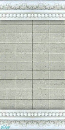 Sims 2 — Ceramic Molding and Concrete Blocks by rythmgitr — This is a single, semi-fancy industrial type wall. It looks