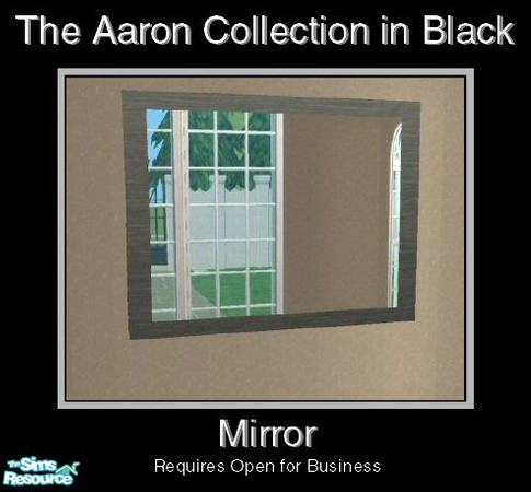 Sims 2 — Aaron in Black - Mirror by Waverly — The modern design, the first-class workmanship, and the ideal combination