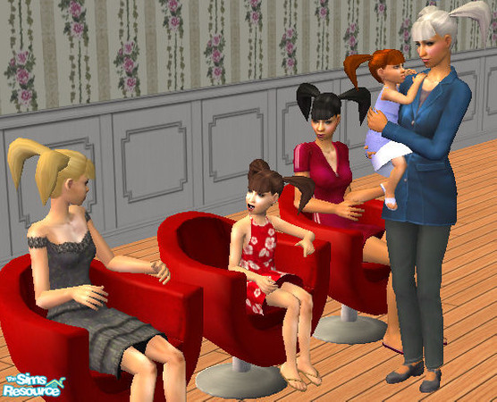 Sims 2 — Sideponytails by Caryl — For all ages