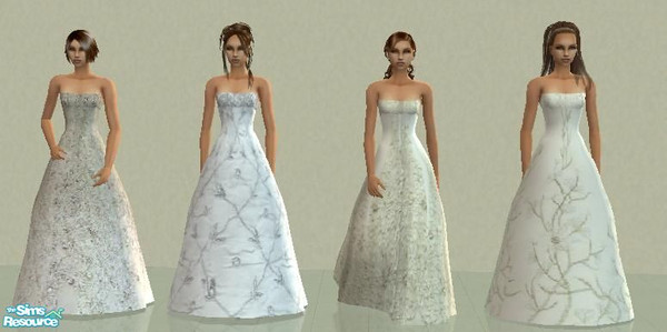 Sims 2 — New Wedding Dresses by nikki7923 — Another set of wedding dresses. Enjoy!!!!!
