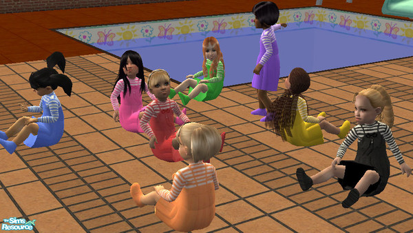 Sims 2 — Toddler Dresses by Caryl — No mesh or EP required