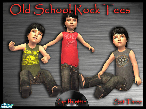 Sims 2 — Old School Rock Collection 3 by spiffyriffic — Let your toddler boys show their appreciation for your favorite