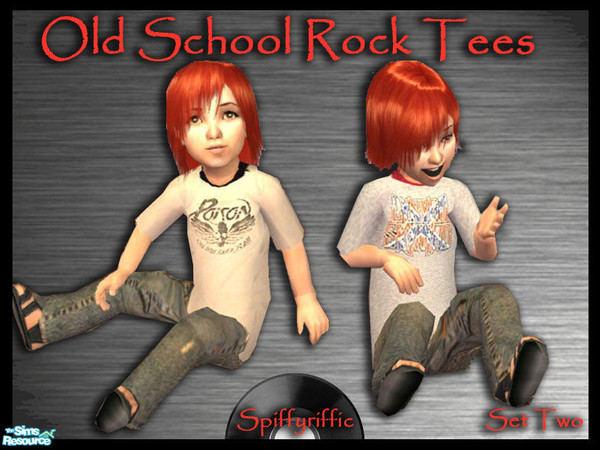 Sims 2 — Old School Rock Collection 2 by spiffyriffic — Let your toddler boys show their appreciation for your favorite