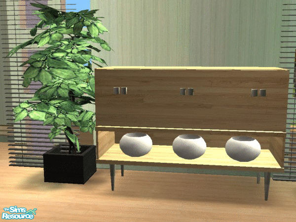Sims 2 — Waveline - Modern Dresser by SimanthaRat — as shown