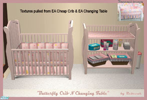 Sims 2 — Butterfly Crib N Changing Table  by rebecah — I created these in response to a request from sims2gurly. Both