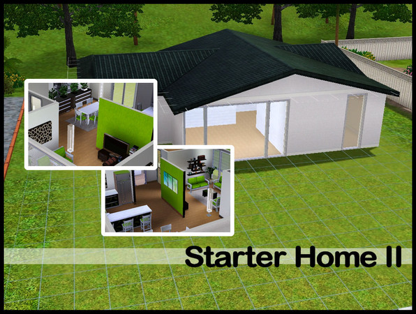 Sims 3 — Starter Home II by Jolien_007 — A Starter Home with 2 bedrooms and 1 bathroom. Enjoy!