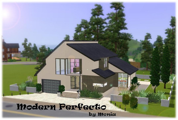 Sims 3 — Modern Perfecto by monikaparus — This modern and stylish house will be a perfect getaway for your sims. It