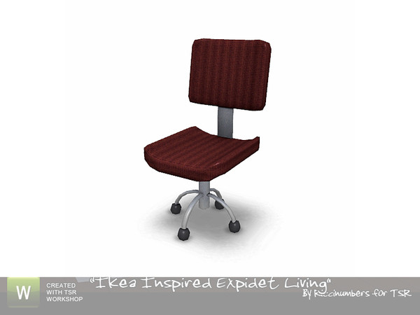 Sims 3 — Ikea Expidet Living Chair by TheNumbersWoman — Chair for the livingroom desk. By RicciNumbers at TSR.