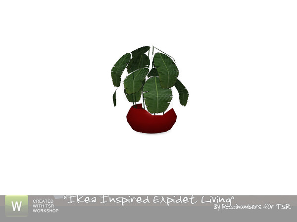 Sims 3 — Ikea Expidet Living Plant by TheNumbersWoman — Plant Plants Plants!!!! Love them. By RicciNumbers at TSR.