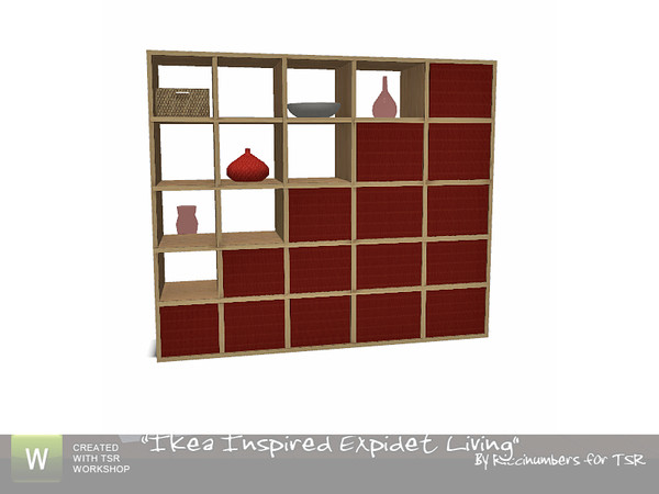 Sims 3 — Ikea Expidet Living Room Divider by TheNumbersWoman — A deco divider for your room. By RicciNumbers at TSR