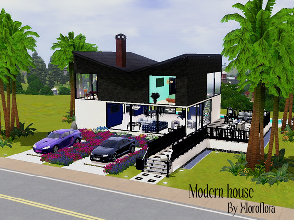 Sims 3 — Modern house by xloroflora — Modern house