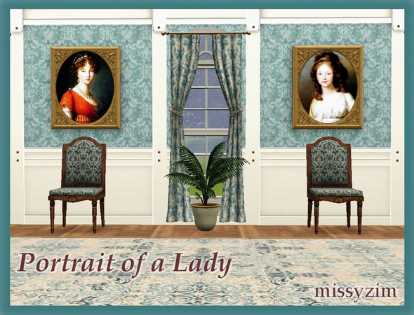 Sims 3 — Portrait of a Lady by missyzim — A collection of ladys' portraits from the regency era. This is one painting
