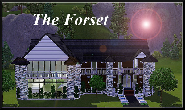 Sims 3 — The Forest I by oldmember_cava_no — It is a beautiful house that may have quite a few people. There are three