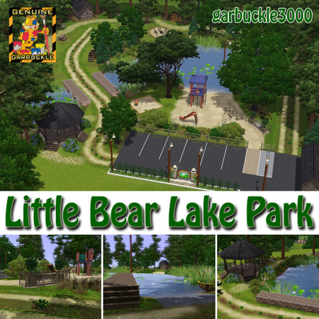Sims 3 — Little Bear Lake Park by garbuckle3000 — Don't let the name fool you. This is a large community park, suitable
