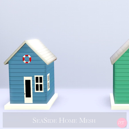Sims 3 — Sea Side Home Mesh by DOT — Sea Side Home Mesh by DOT of The Sims Resource