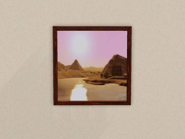 Sims 3 — Painting Landscape Eygpt6 PinkSky by Peachybitz1 — Painting Landscape Eygpt6 PinkSky